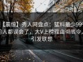 【震惊】秀人网盘点：猛料最少99%的人都误会了，大V上榜理由彻底令人引发联想